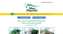 Desktop Screenshot of mauidisposal.com