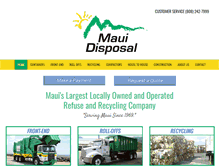 Tablet Screenshot of mauidisposal.com